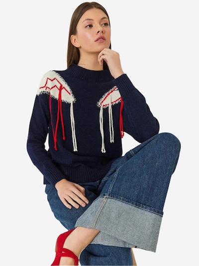 Bianco Lucci Pulover 'Pullover' v velikosti S-M  | mornarska barva, Prikaz izdelka