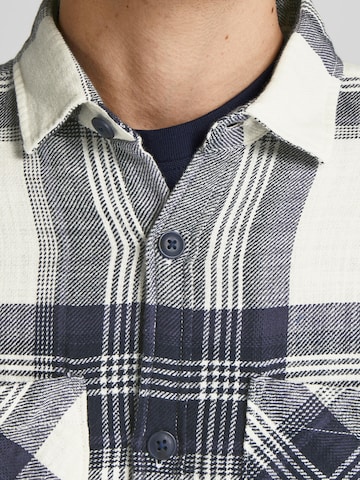 JACK & JONES Regular fit Button Up Shirt 'FINDER' in Blue