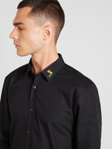 Regular fit Camicia 'Elisha02' di HUGO in nero