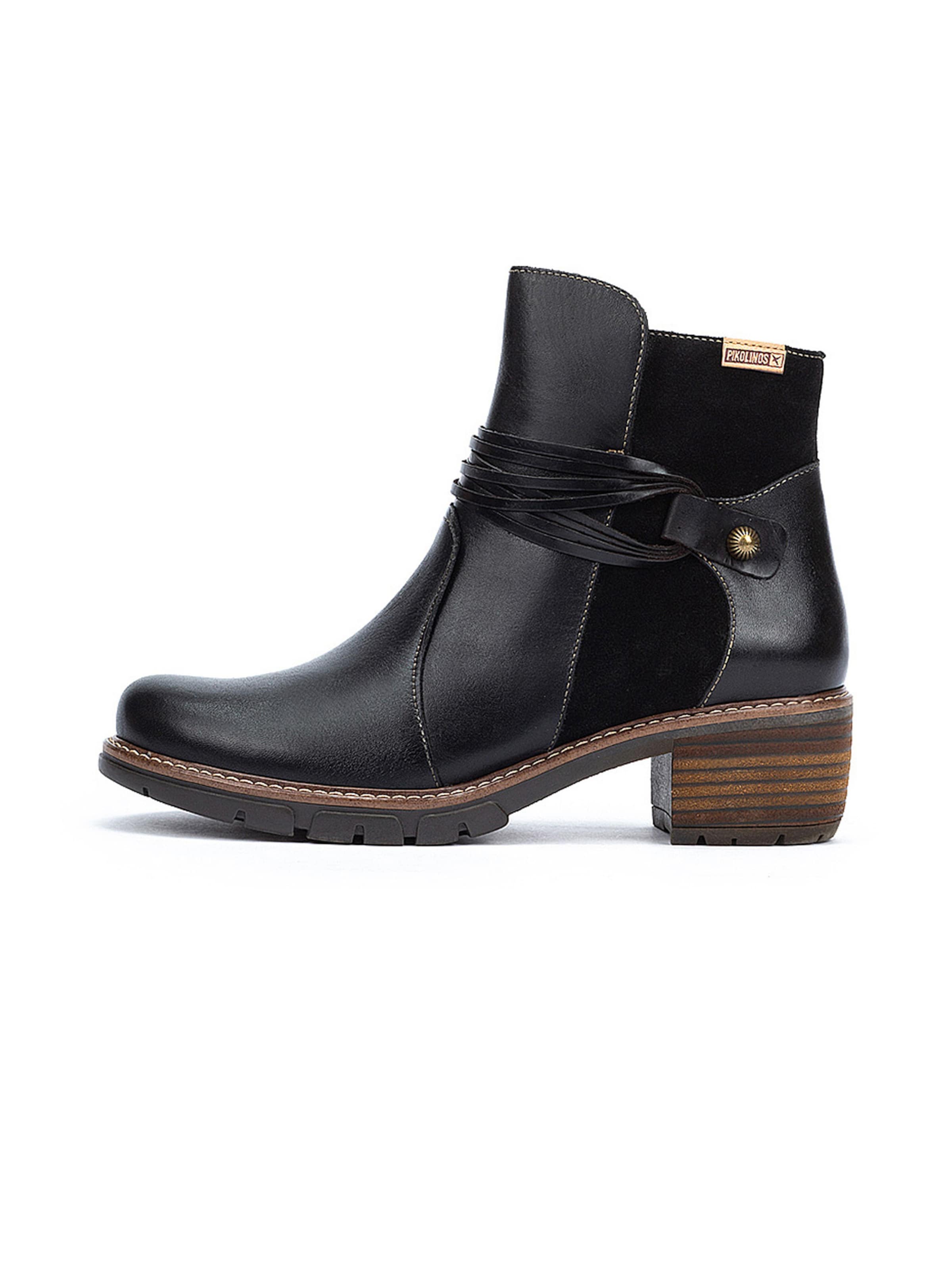 Bottines 'San Sebastia' PIKOLINOS en noir : devant