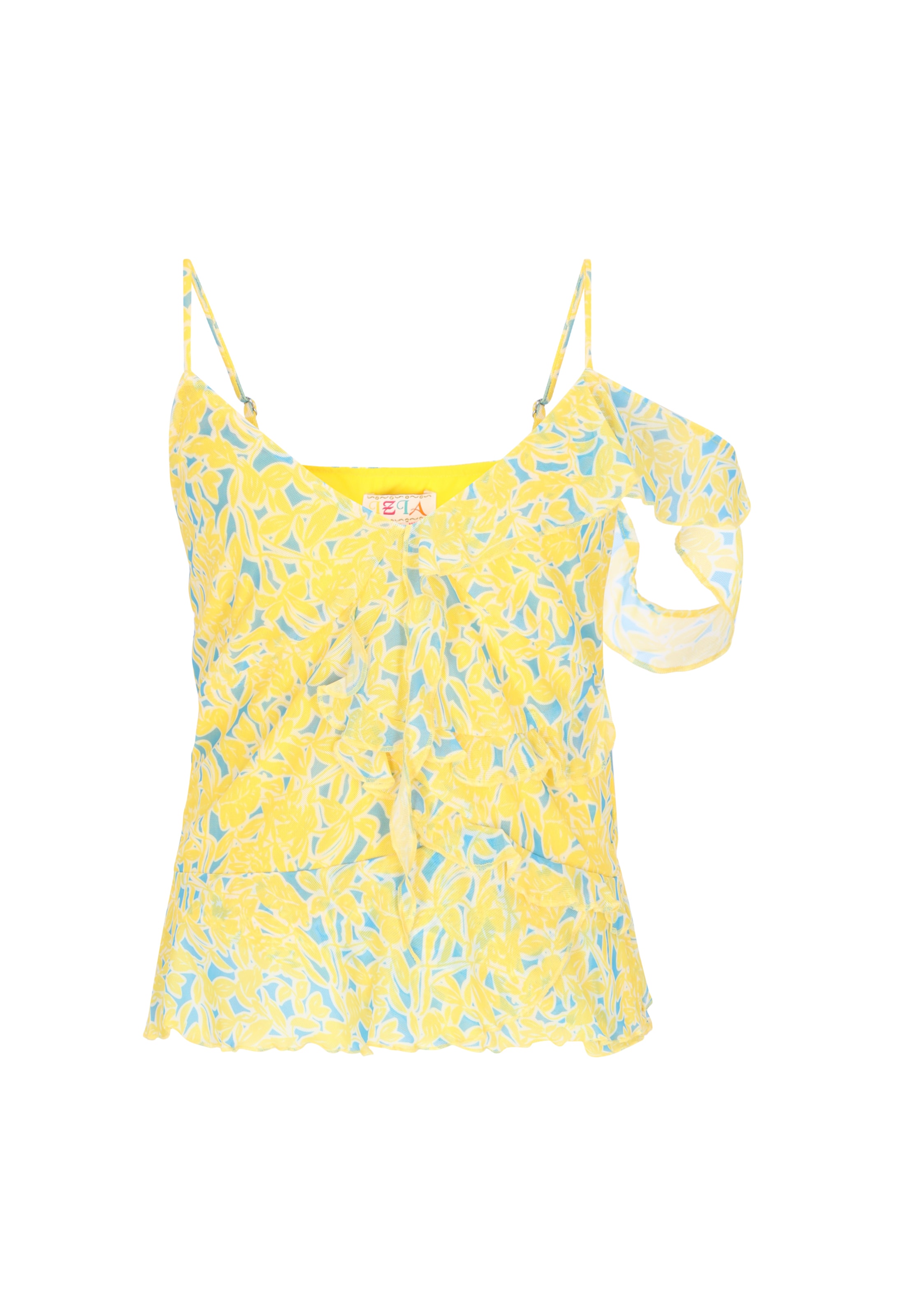 IZIA - Top 'Festival Collection' en amarillo: frente