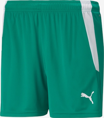 PUMA Pantalon de sport en vert / blanc, Vue avec produit