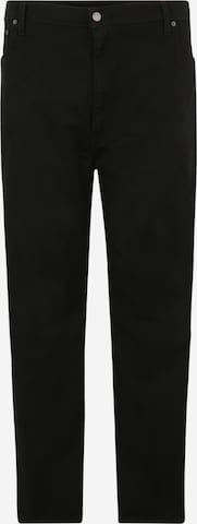 Tapered Jeans '502 Taper B&T' di Levi's® Big & Tall in nero: frontale