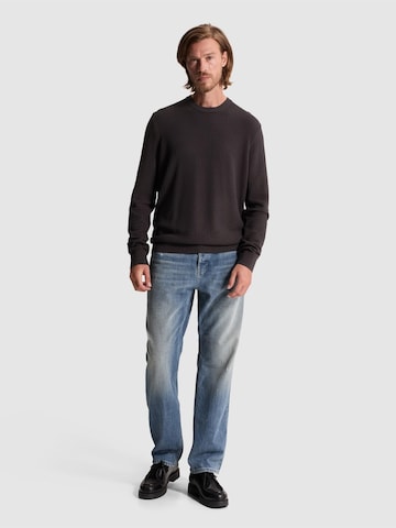 Pullover 'Pullover with allover texture and ribbed trims' di CAST IRON in grigio