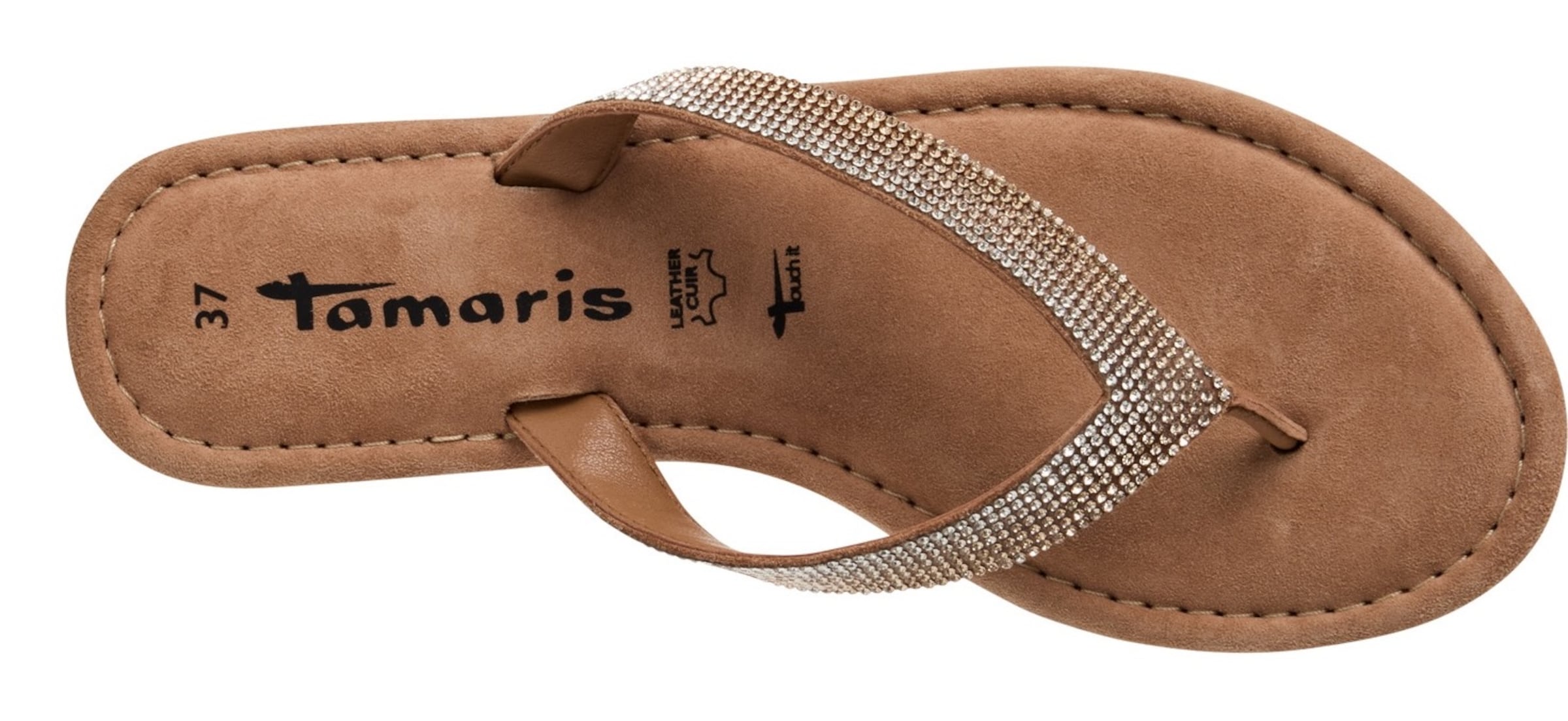 rožinė Tamaris Šlepetės per pirštą