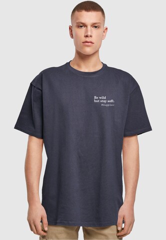 Merchcode T-Shirt 'Happines' in Blau: predná strana