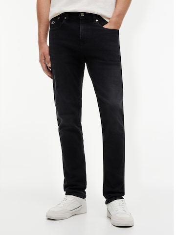 Tommy Jeans Slimfit Τζιν 'Scanton' σε μαύρο: μπροστά