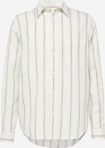 Samsøe Samsøe Regular fit Button Up Shirt 'Liam' in Beige: front