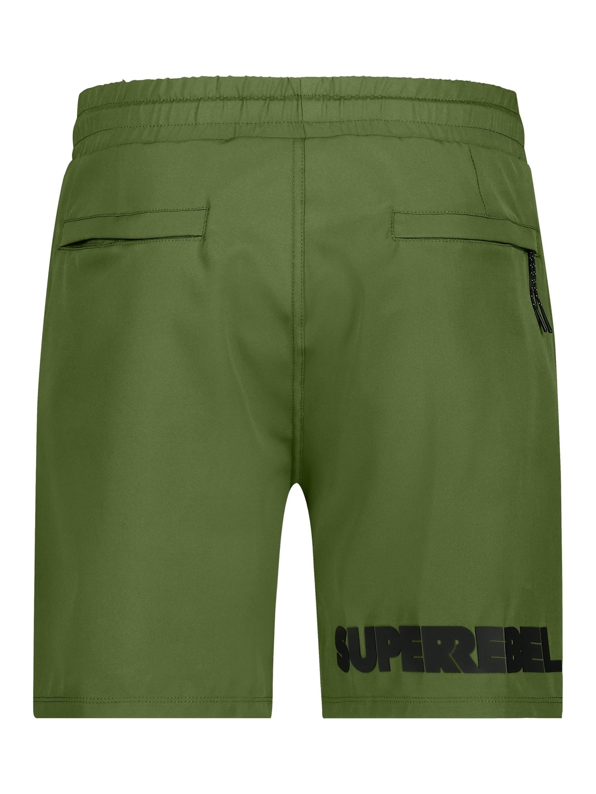 Pantaloncini da bagno 'JOHNNY_' di SUPERREBEL® GEAR in verde