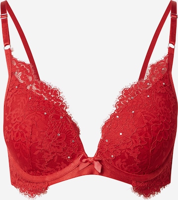 Hunkemöller - Soutien de tecido Soutien 'Pauline' em vermelho: frente