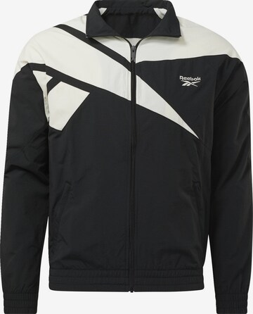 Reebok Jacke 'Classics Vector' in Schwarz: predná strana