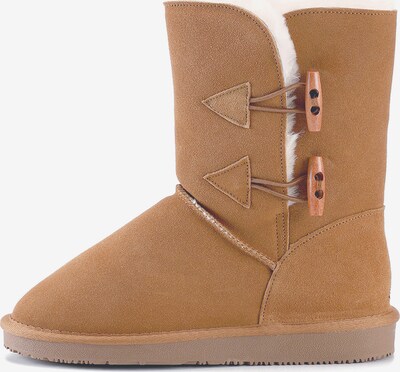 Gooce Snow boots 'Hubbard' in Chestnut brown / White, Item view
