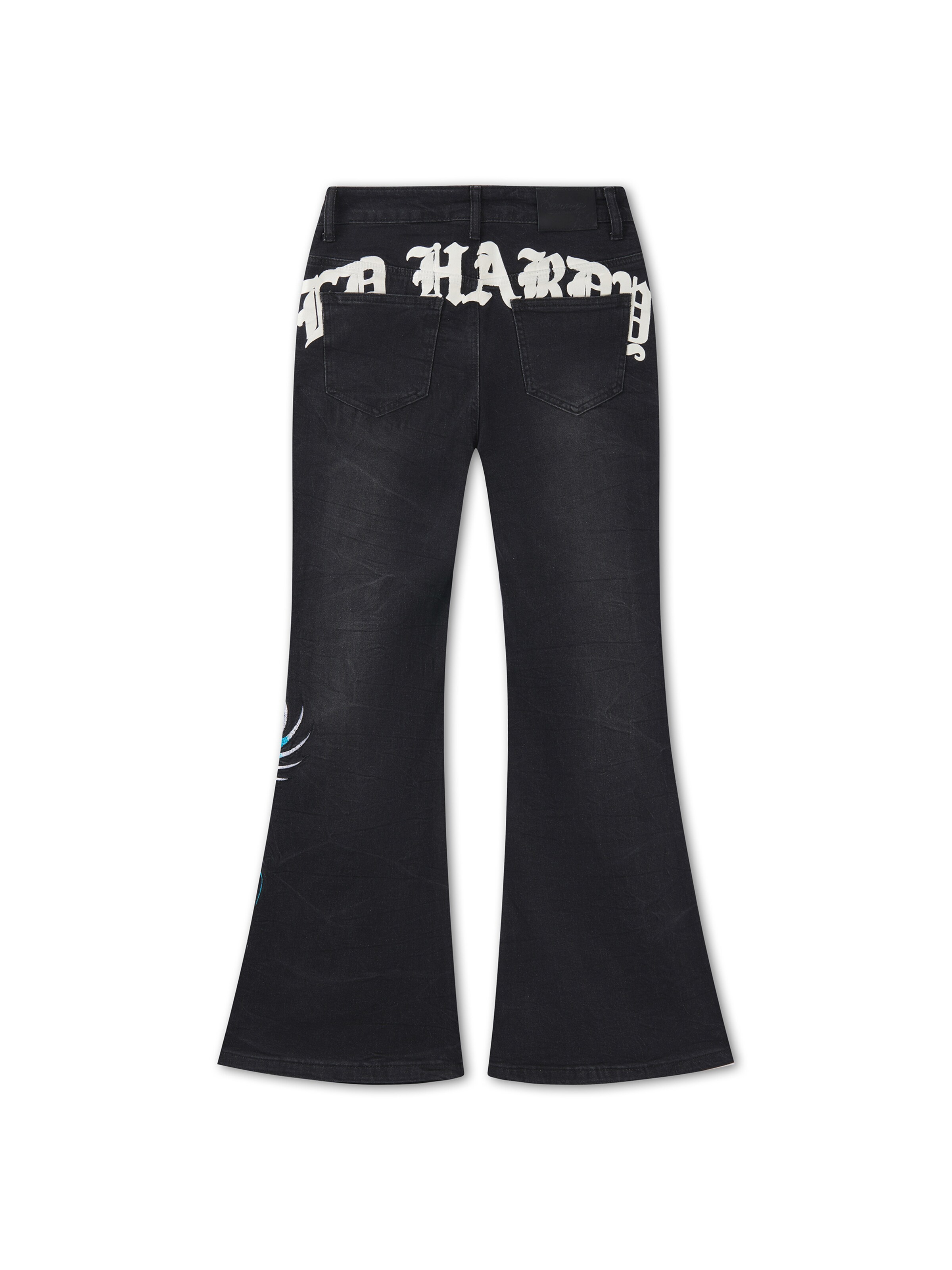 Ed Hardy Свободный крой Джинсы 'Rising Phoenix' в Черный
