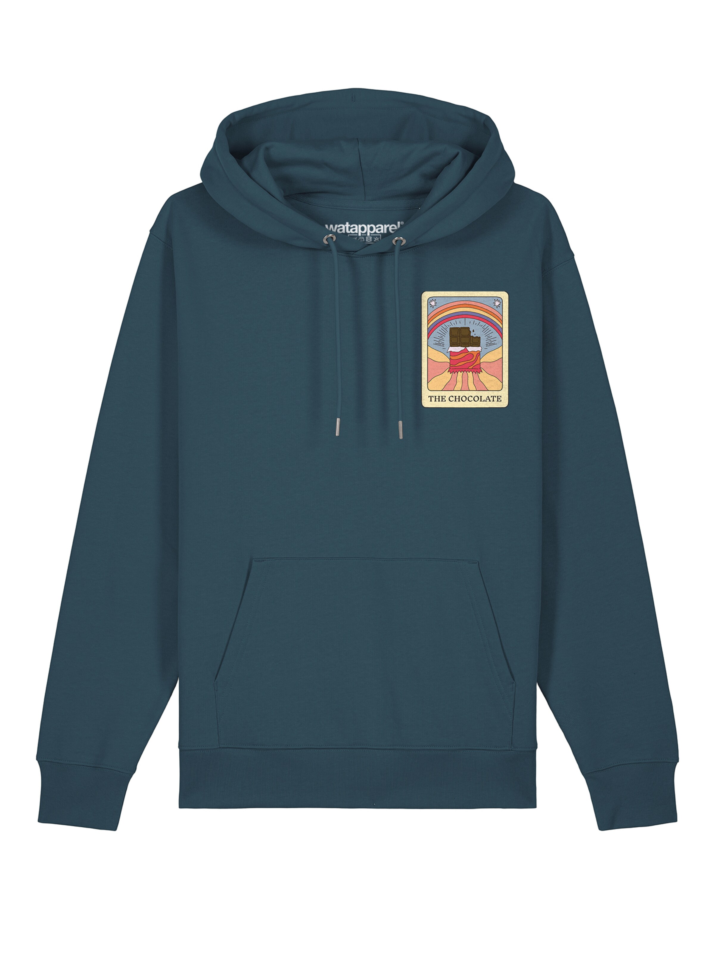 Watapparel Sweatshirt 'Tarot The Chocolate' in Blau: Vorderseite