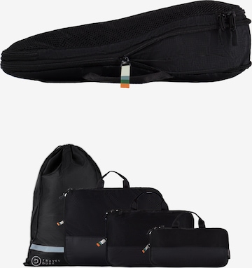 TRAVEL DUDE - Bolsa de viaje 'Packing Cubes Set 4 Teilig mit Kompression, Packwürfel, Packtaschen Set für Rucksack & Koffer' en negro: frente