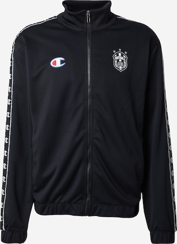 Champion Authentic Athletic Apparel Суичъри с качулка в черно: отпред