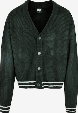 Urban Classics Knit Cardigan in Green: front