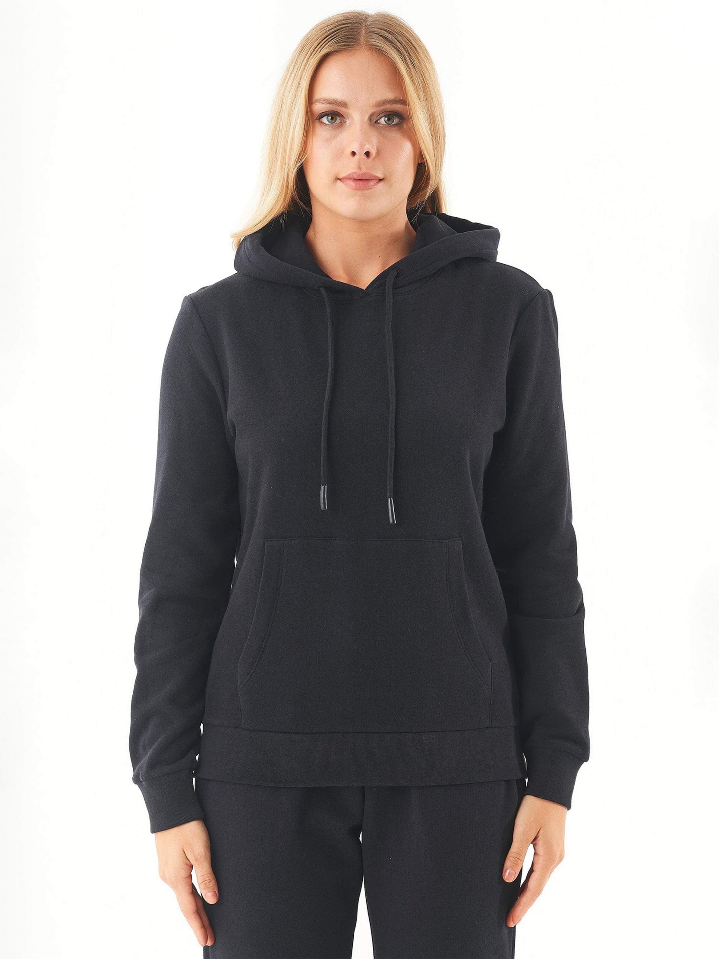 Organication Sweatshirt in Black: front