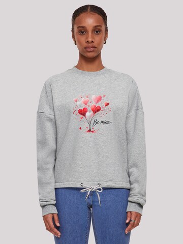 Sweat-shirt 'Herzbaum Be Mine!' F4NT4STIC en gris : devant