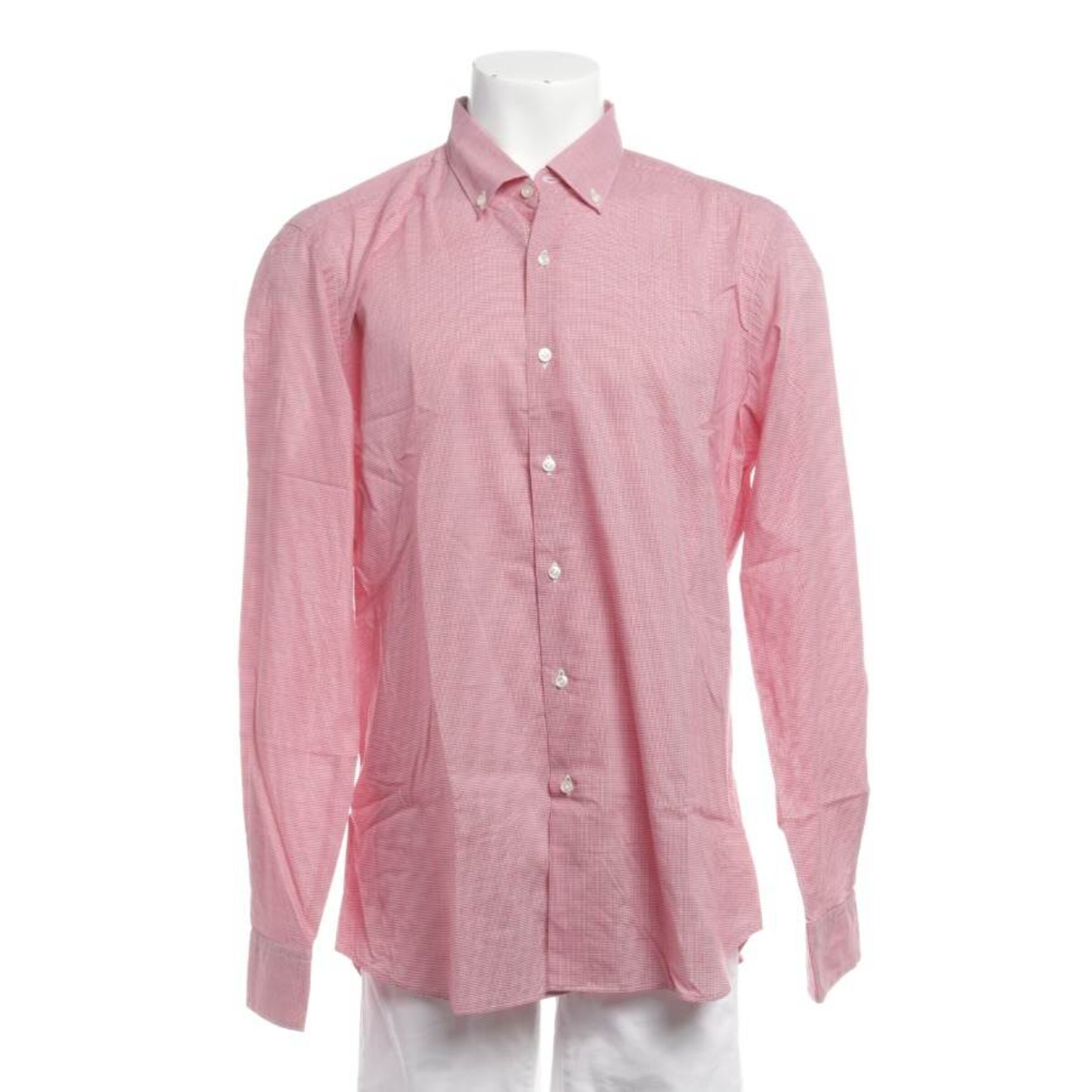 Fay Button Up Shirt in XS in Red: front