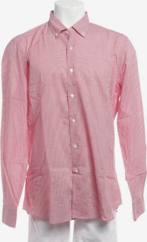 Fay Button Up Shirt in XS in Red: front