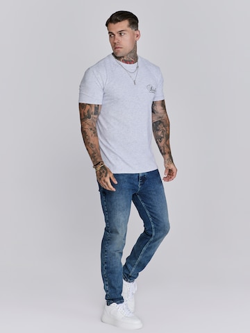 SikSilk T-Shirt 'Marl' in Grau