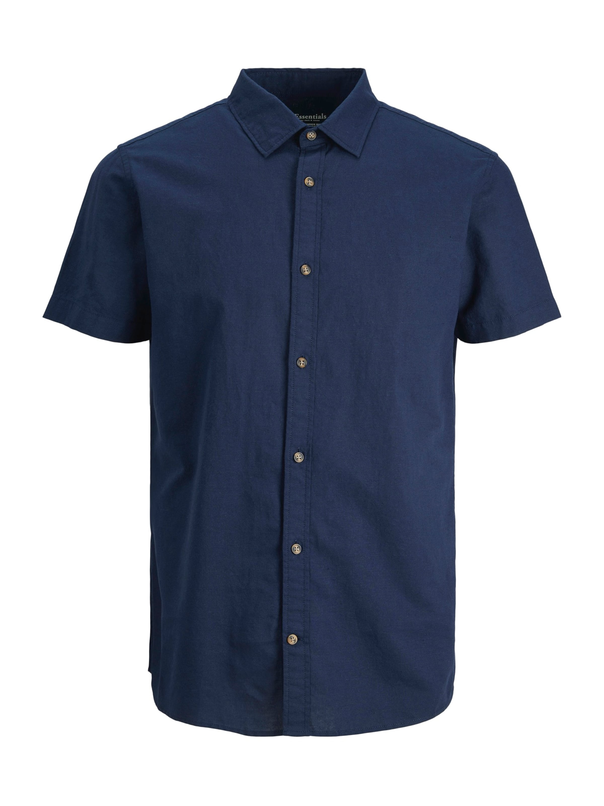 JACK & JONES Slim fit Button Up Shirt 'JWHSUMMER' in Blue: front