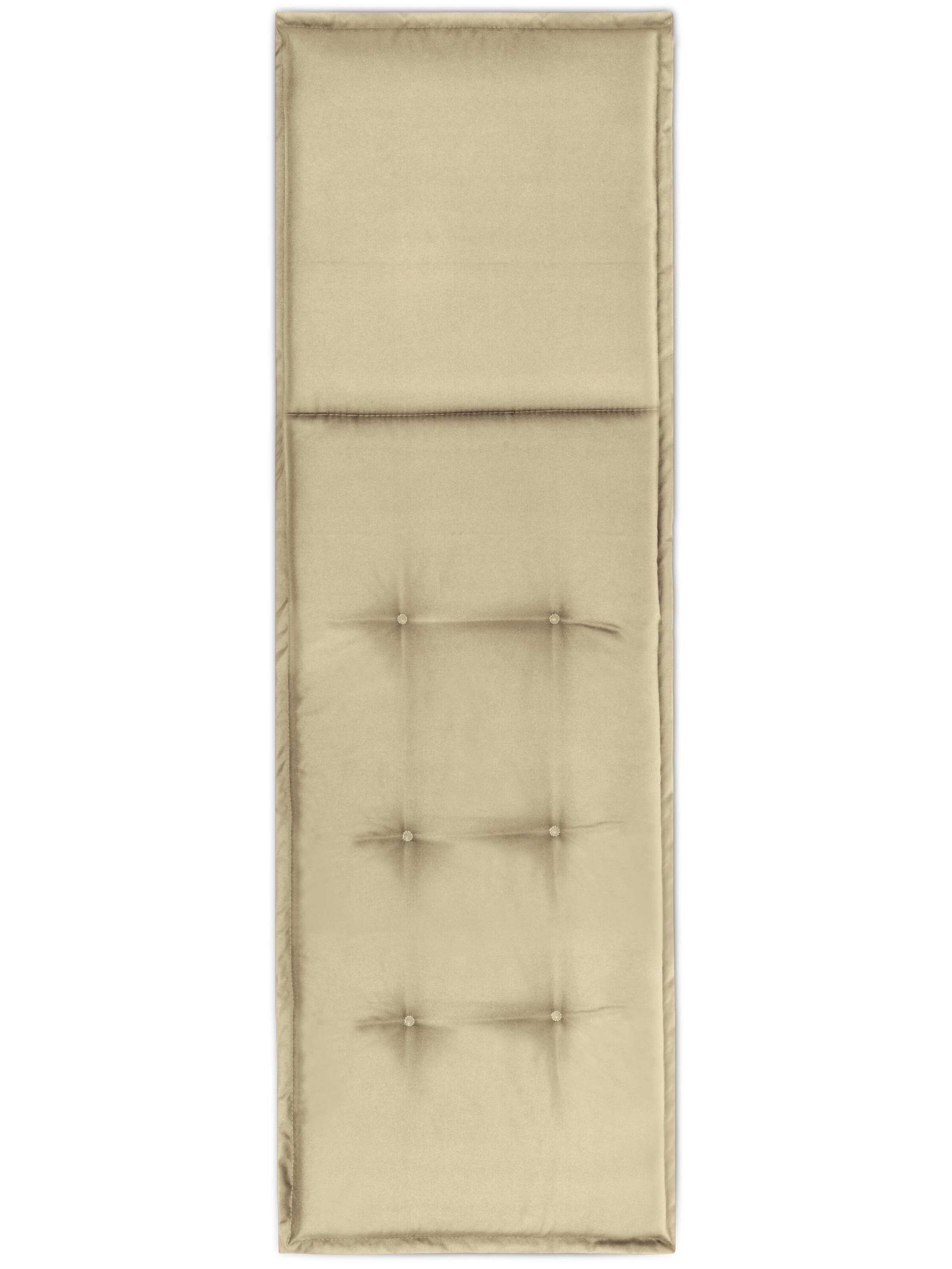 Aspero Gartenliege Auflage 'Matera' in Beige: Vorderseite