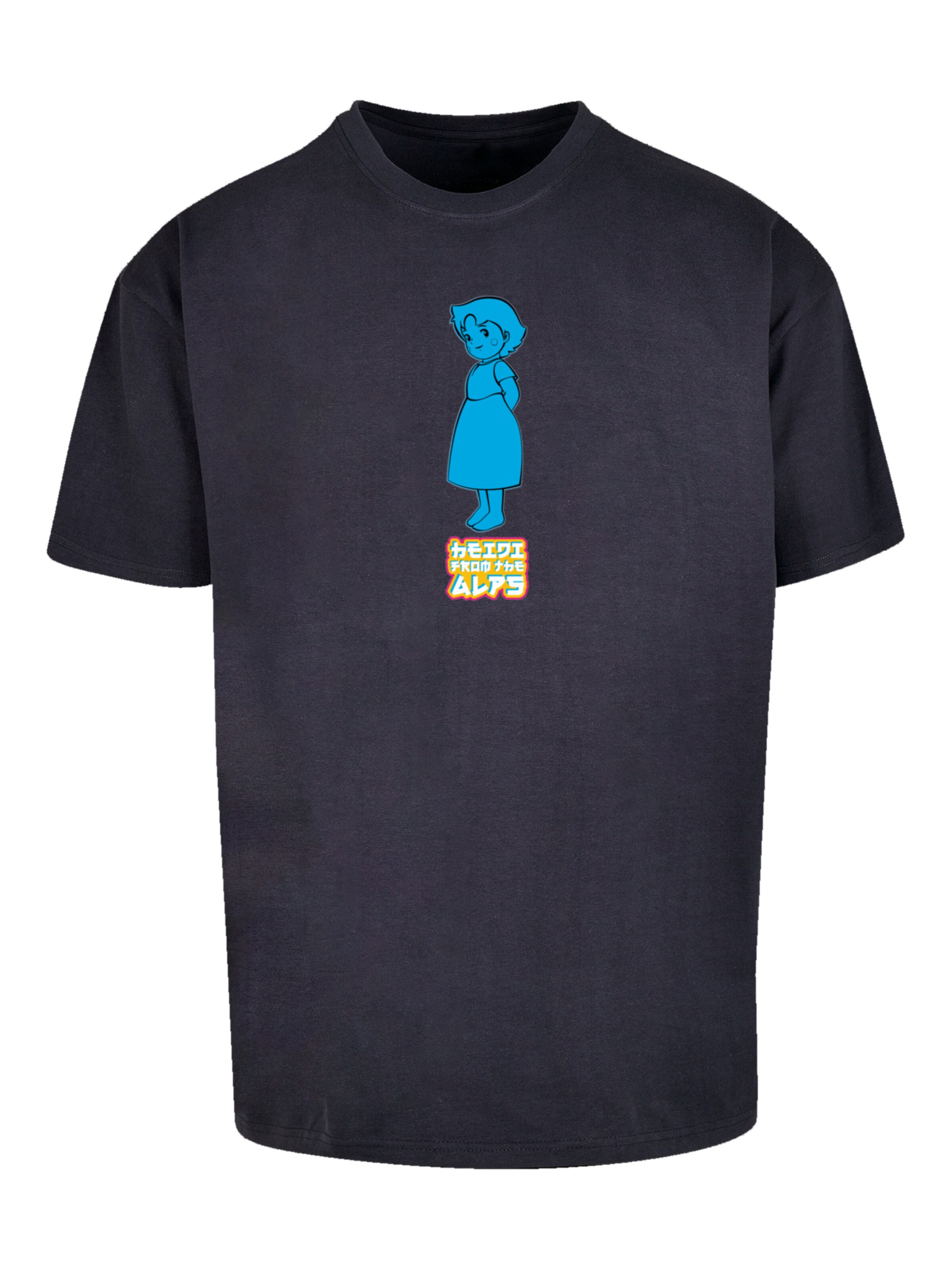 F4NT4STIC Shirt 'Heidi From The Alps Heroes of Childhood' in Blue: front