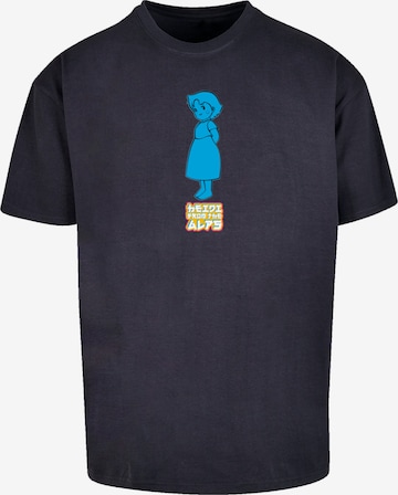 F4NT4STIC Shirt 'Heidi From The Alps Heroes of Childhood' in Blue: front