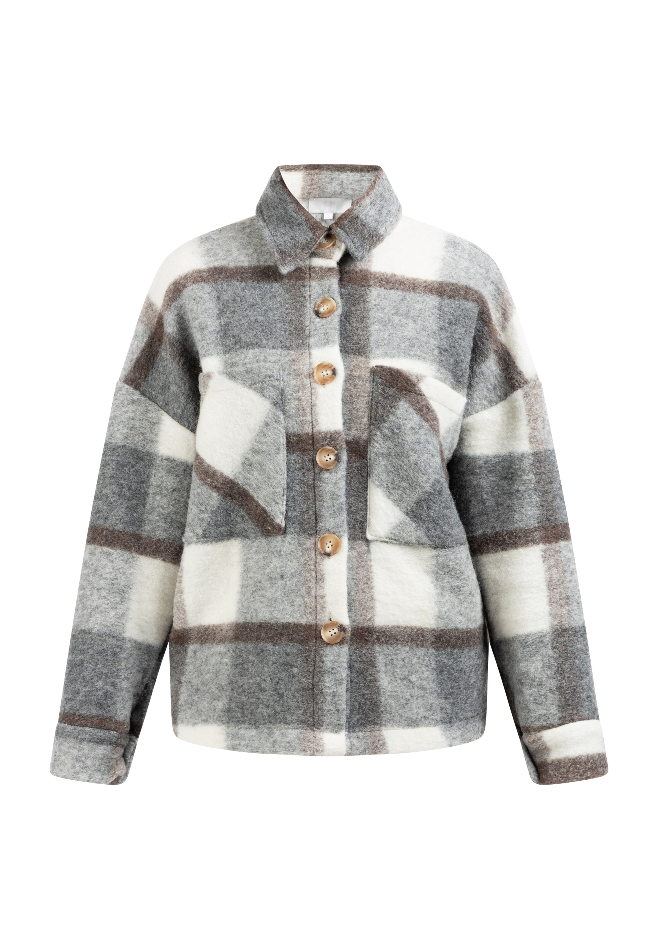 DreiMaster Klassik - Casaco meia-estação em cinzento: frente