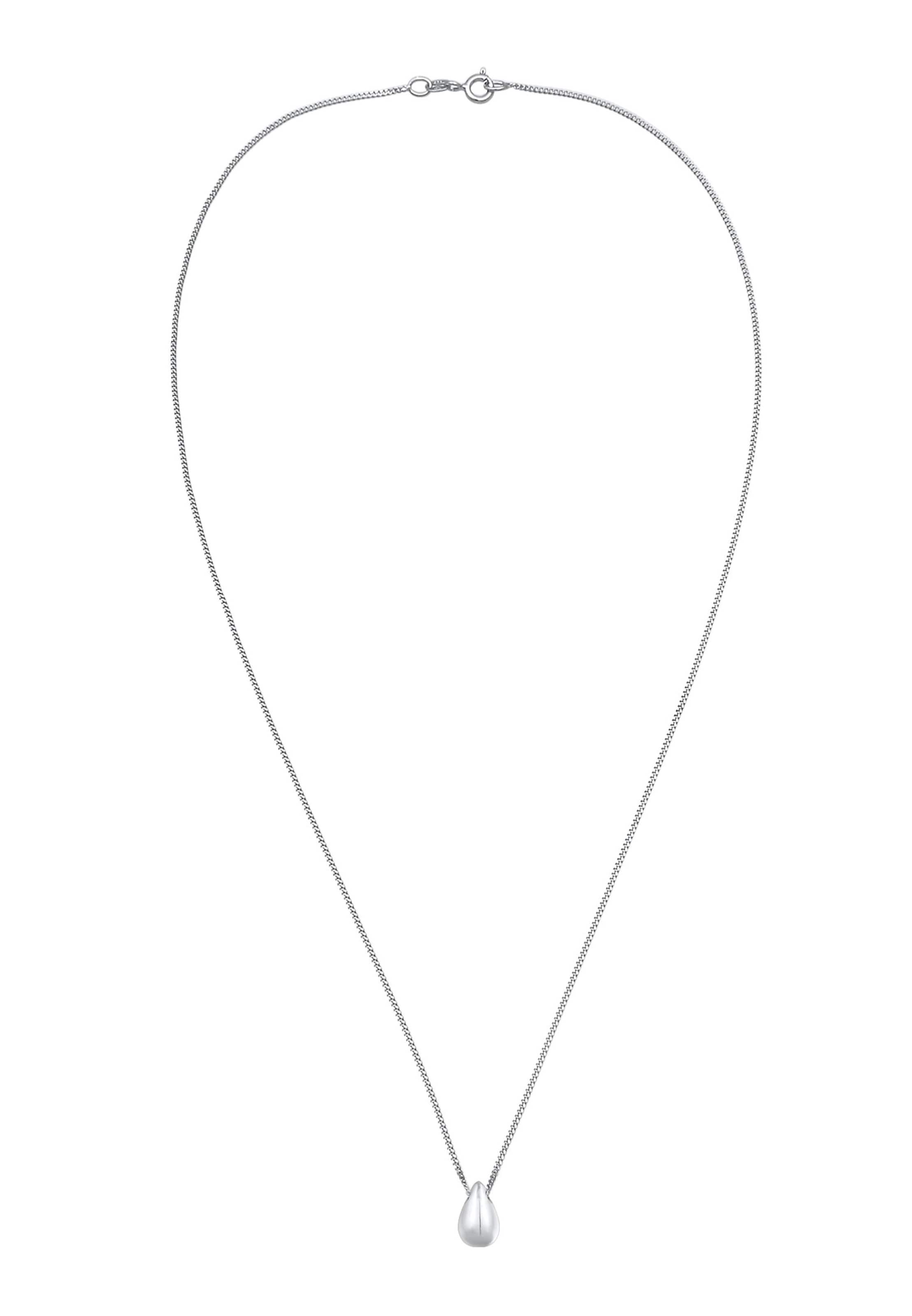 ELLI Ketting 'Tropfen' in Zilver: voorkant