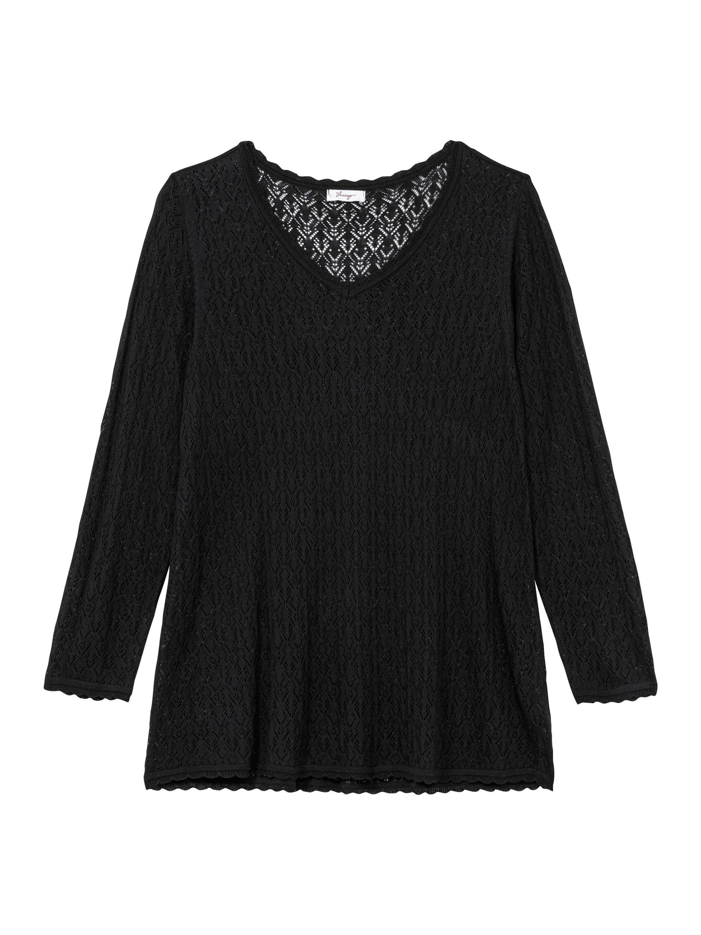 SHEEGO Свитер в Черный: спереди