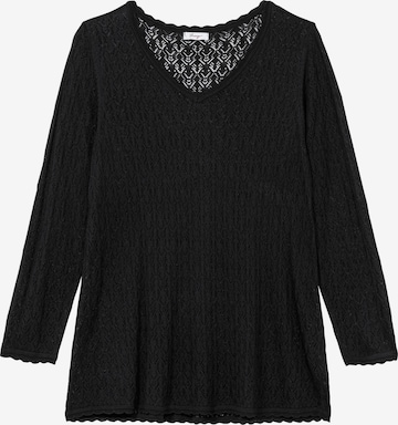 SHEEGO Свитер в Черный: спереди