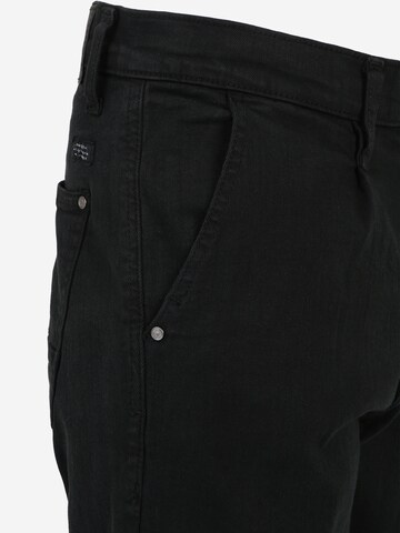 BLEND - Tapered Pantalón vaquero plisado en negro