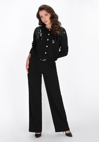 faina Knit cardigan in Black