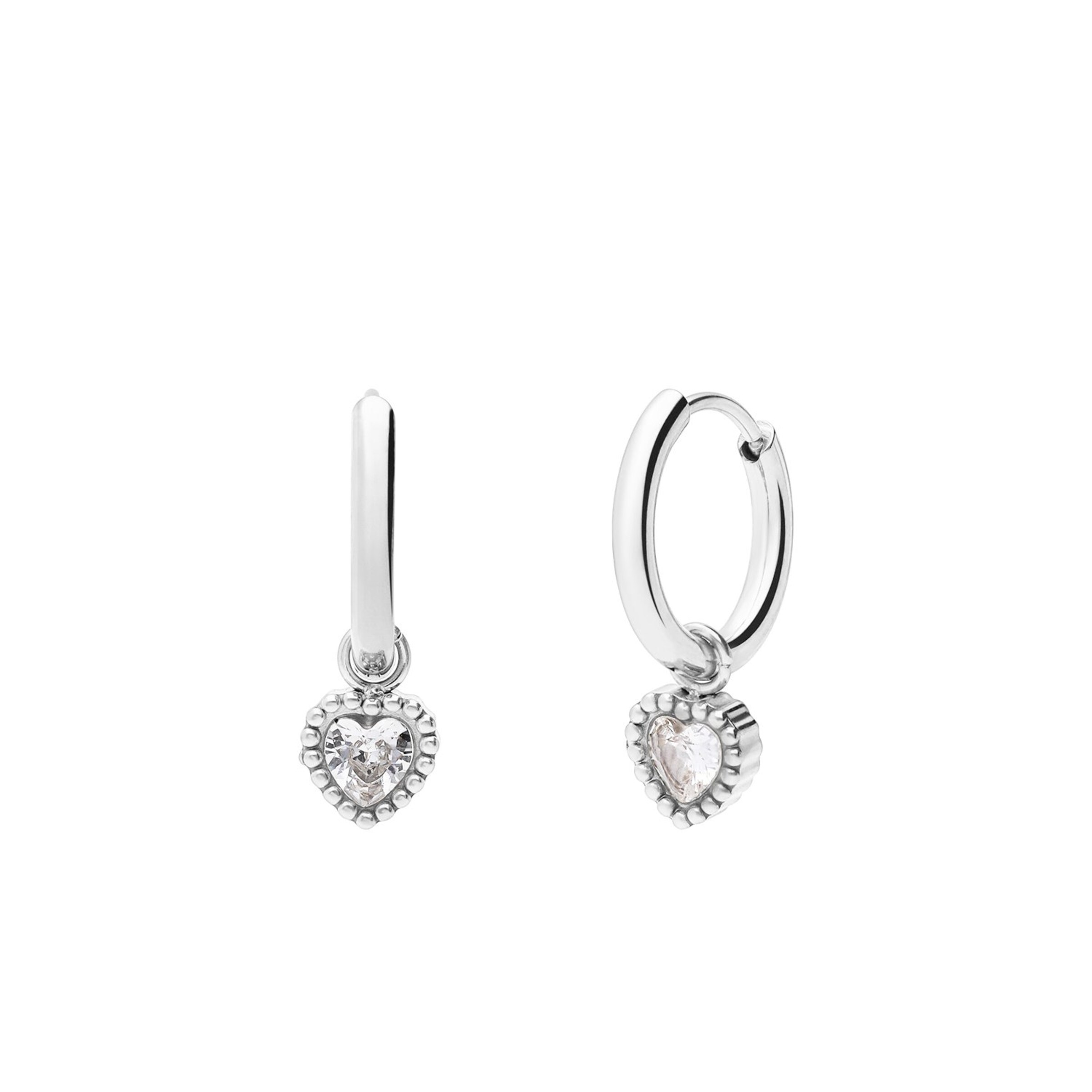 Lucardi Ohrringe in Silber: Vorderseite