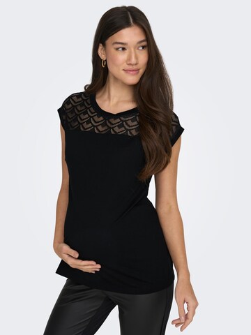 Only Maternity Shirt in Zwart: voorkant