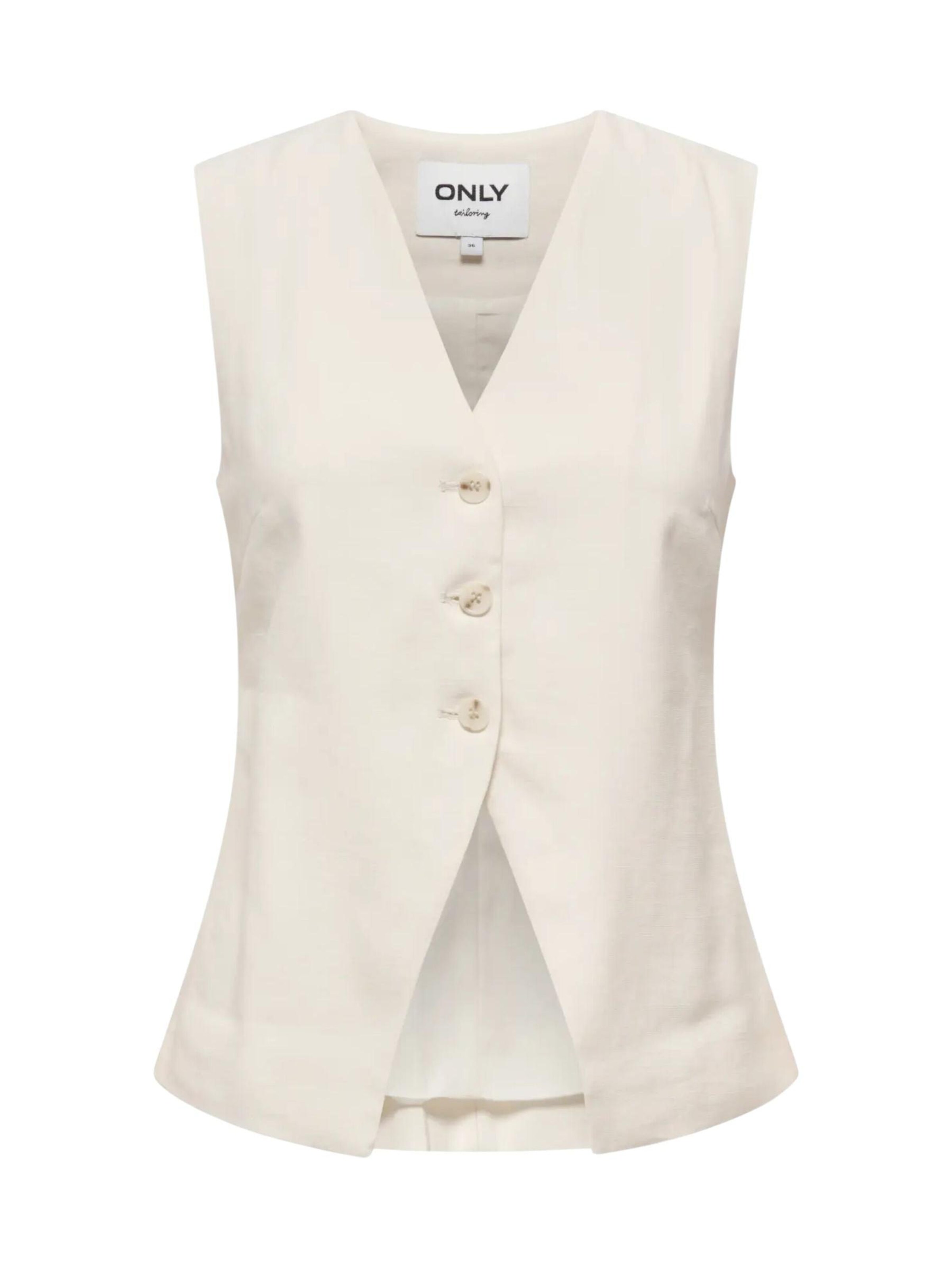 ONLY Suit vest 'ONLY ONLTILA LIFE S/L WAISTCOAT TLR GILET' in Light beige, Item view