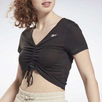 Reebok Sporttop in Zwart: voorkant