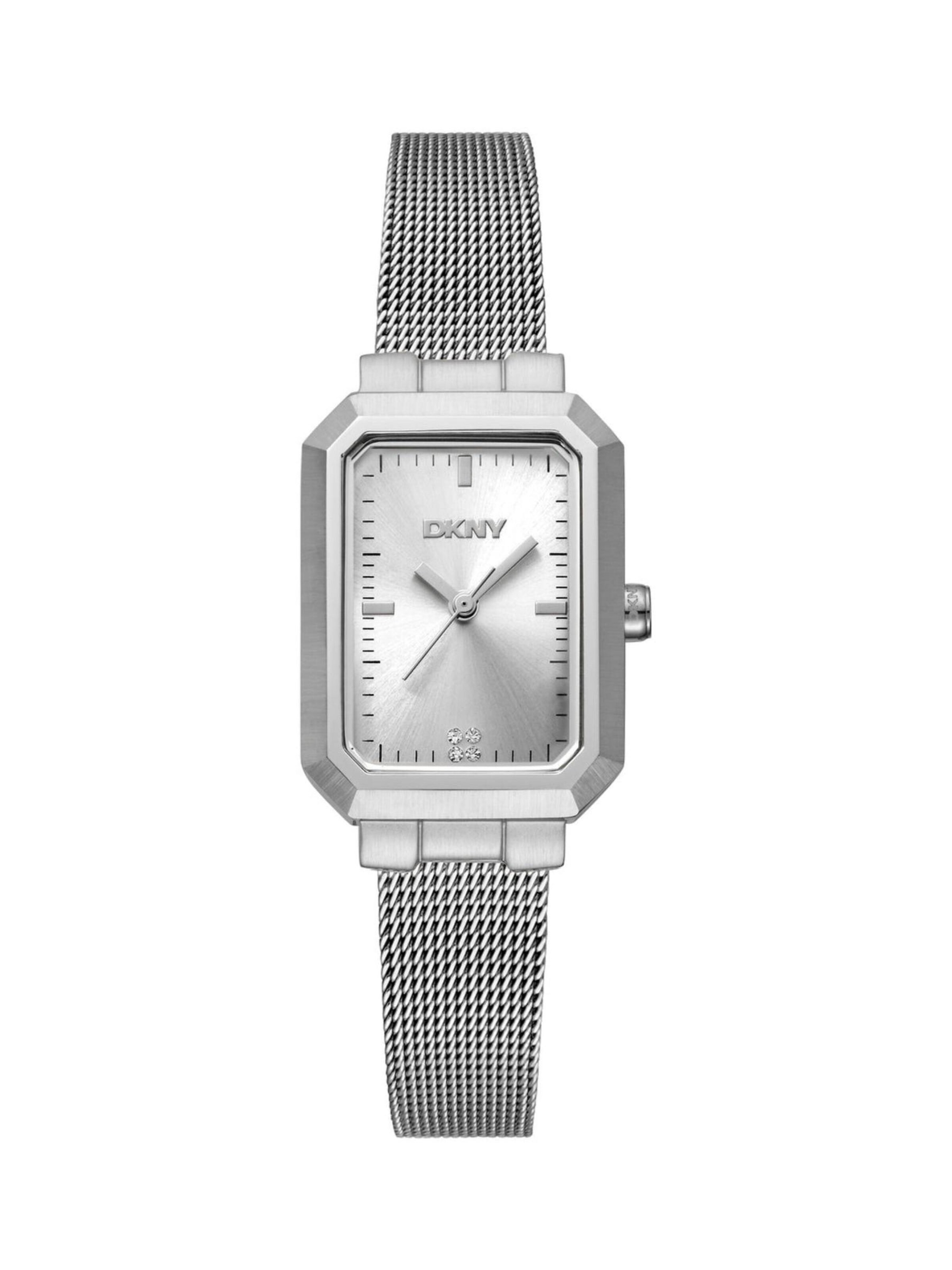 Montre à affichage analogique 'Uptown' DKNY en argent : devant