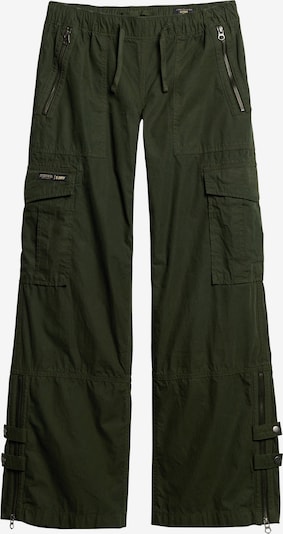 Superdry Pantalon cargo en olive, Vue avec produit