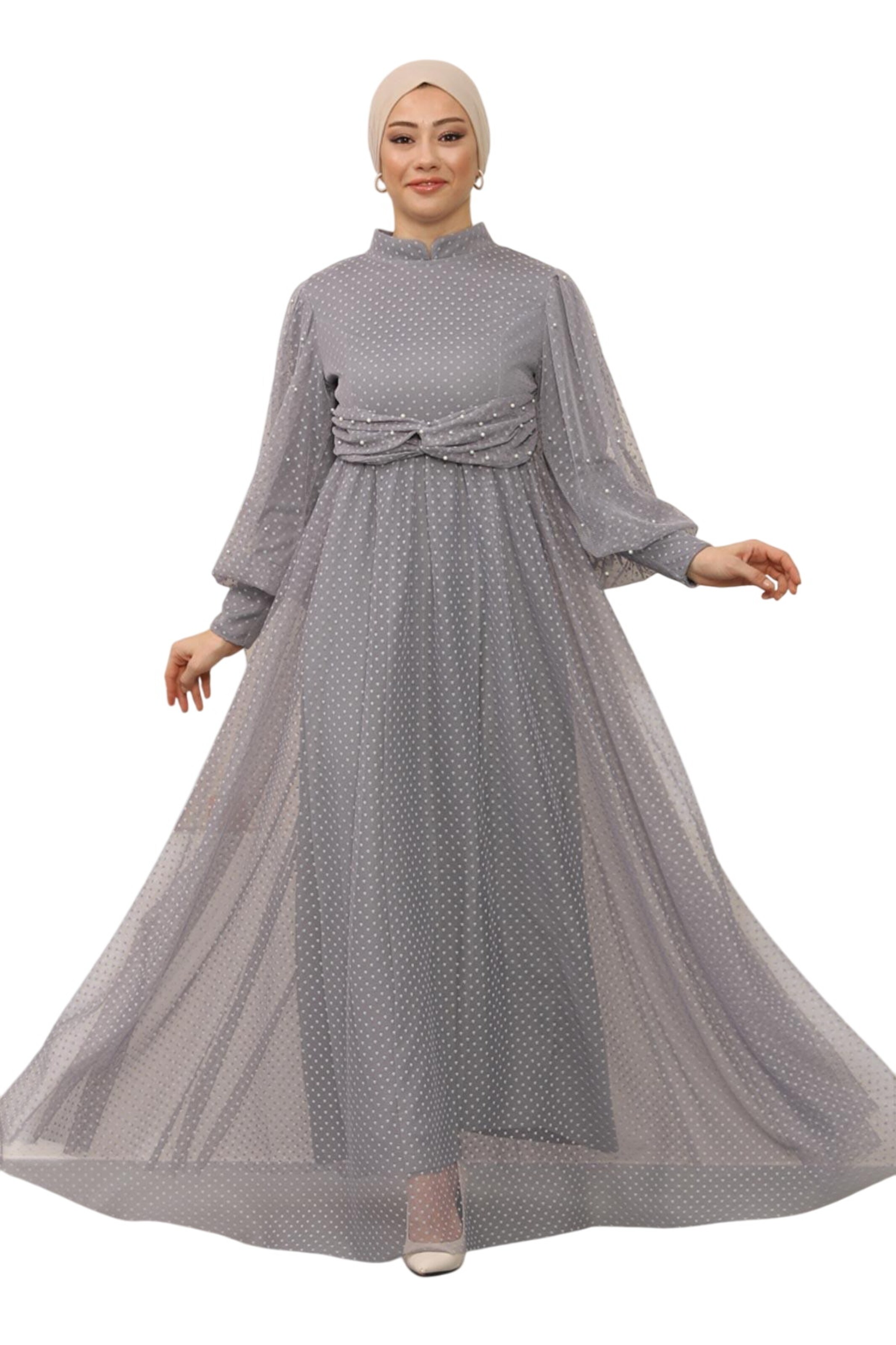 MODAMIHRAM Avondjurk in Grijs