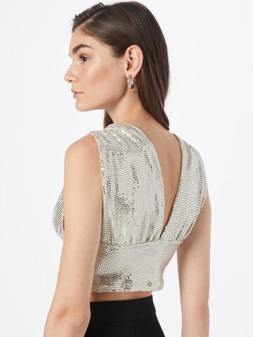 Gina Tricot Top 'Crissy' in Silber
