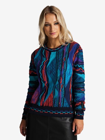 Carlo Colucci Sweater 'Constantina' in Blue: front