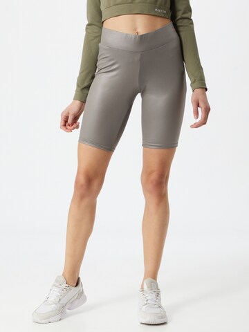 Urban Classics Skinny Leggings in Grijs: voorkant