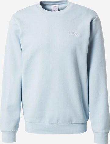 Sweat de sport 'Essentials Fleece' ADIDAS SPORTSWEAR en bleu : devant