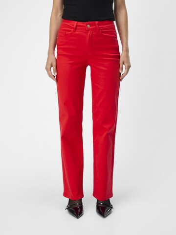 OBJECT Flared Jeans 'Marina' i rød: forside