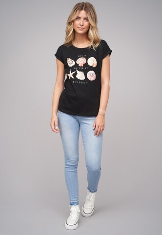 Cloud5ive Shirt 'Seashell' in Schwarz