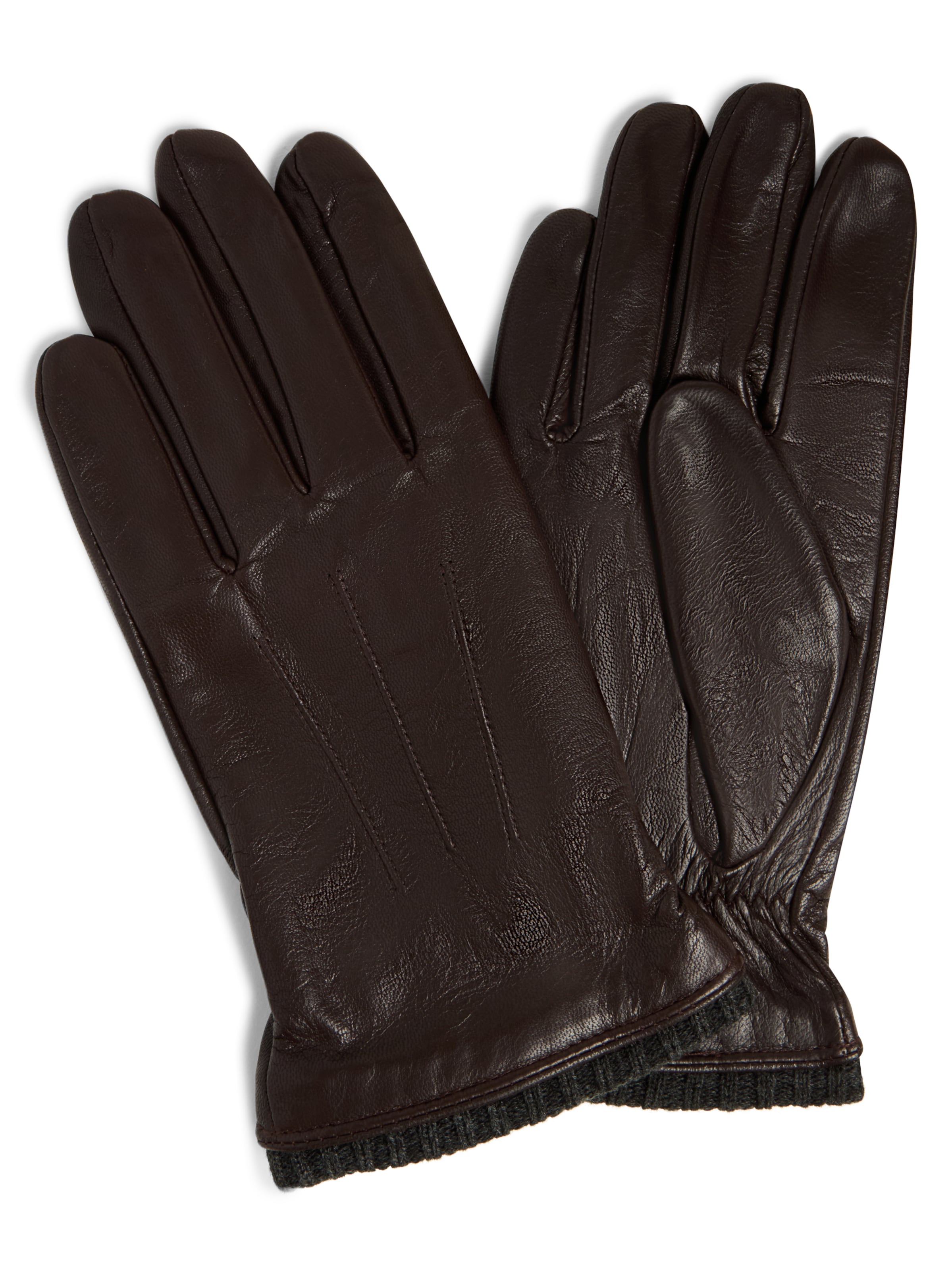 eem Full Finger Gloves in Chocolate, Item view